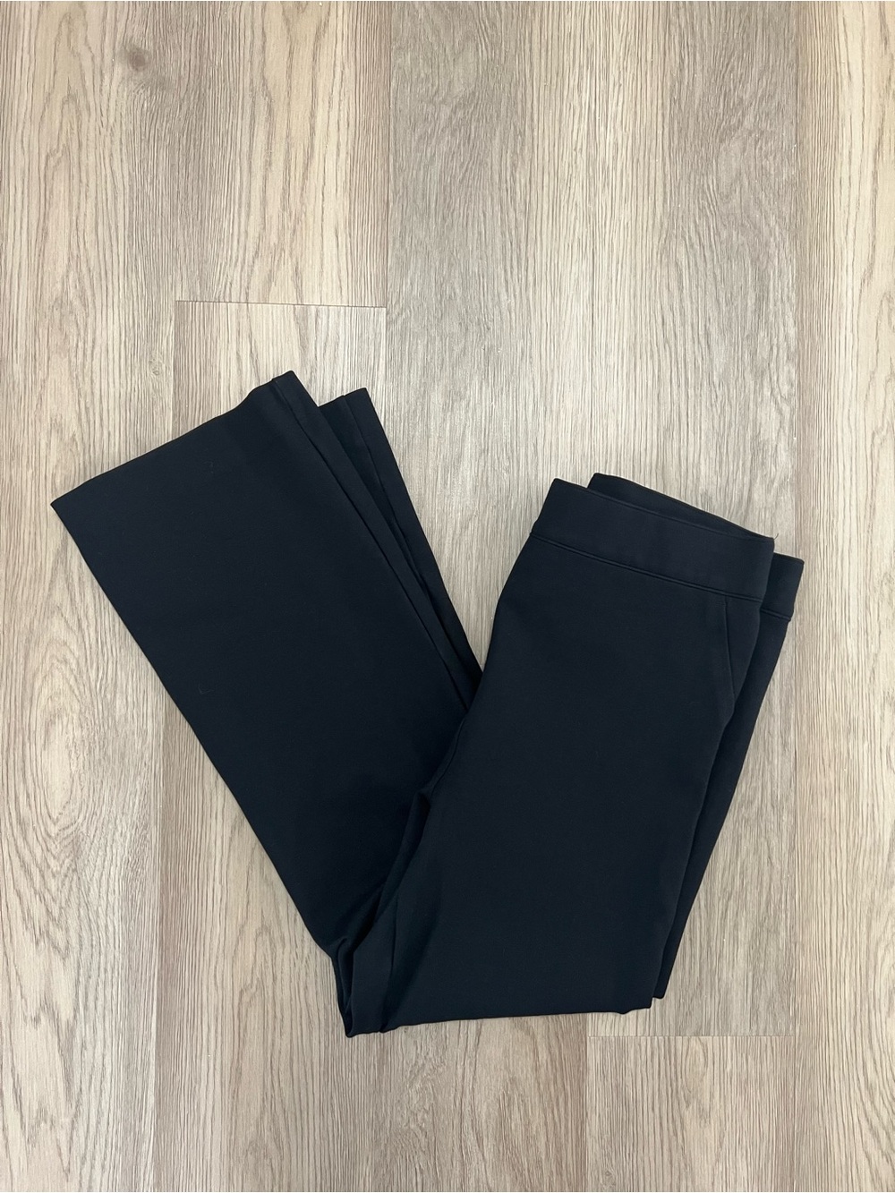 SPANX Kick Flare Ponte Knit Pants Black XL Tall Pull On 20386T